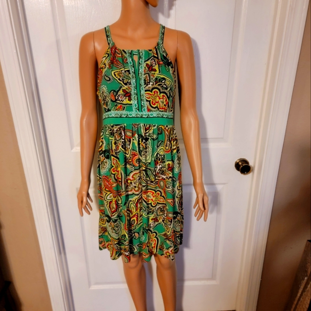 A Multi color sun dress